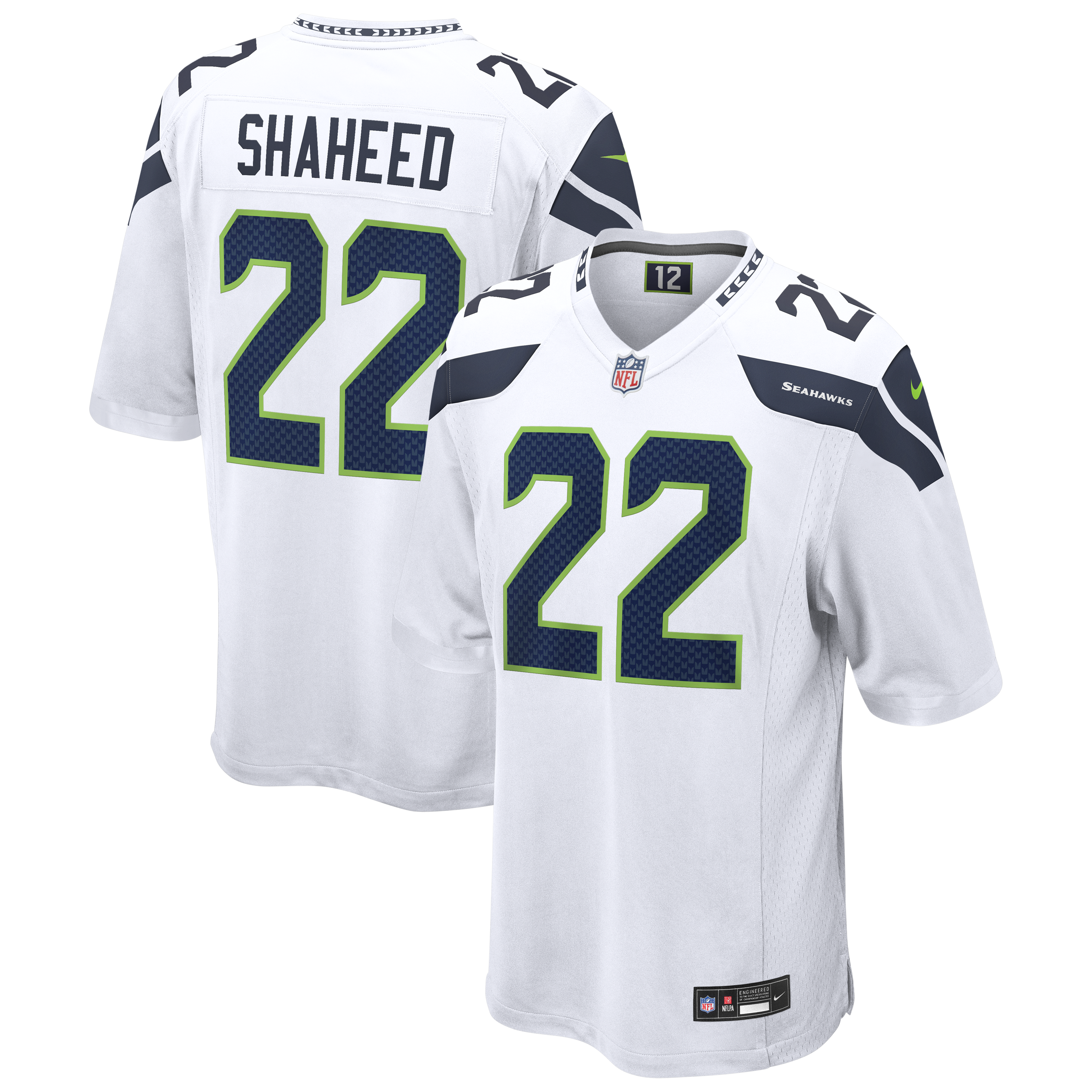 Men's Seattle Seahawks White Game Jersey