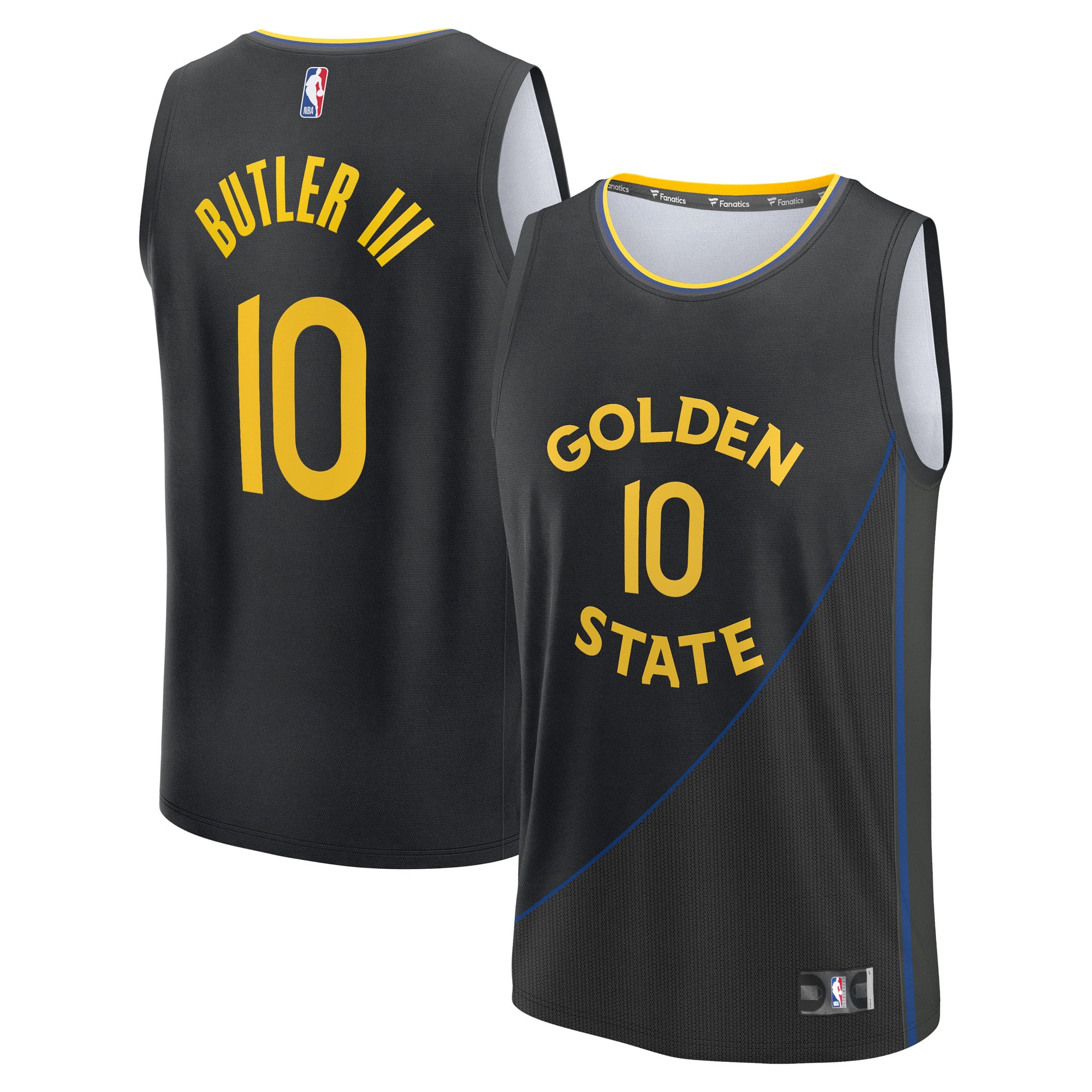 Men's Golden State Warriors Black Statement Player Jersey