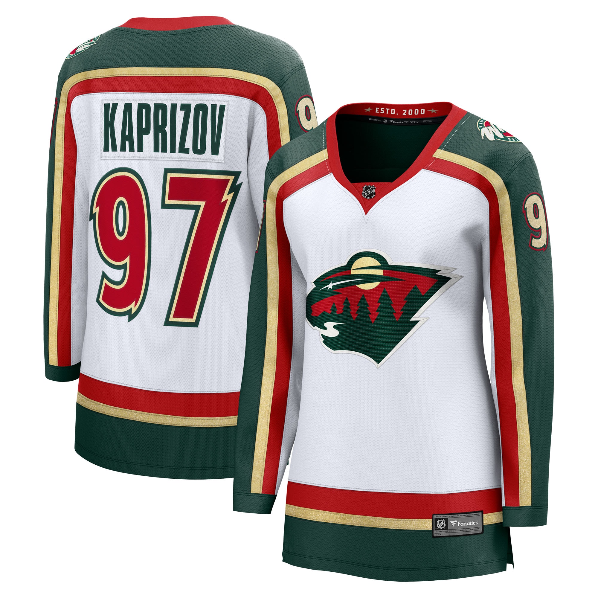 Women's Minnesota Wild White Anniversary Player Jersey