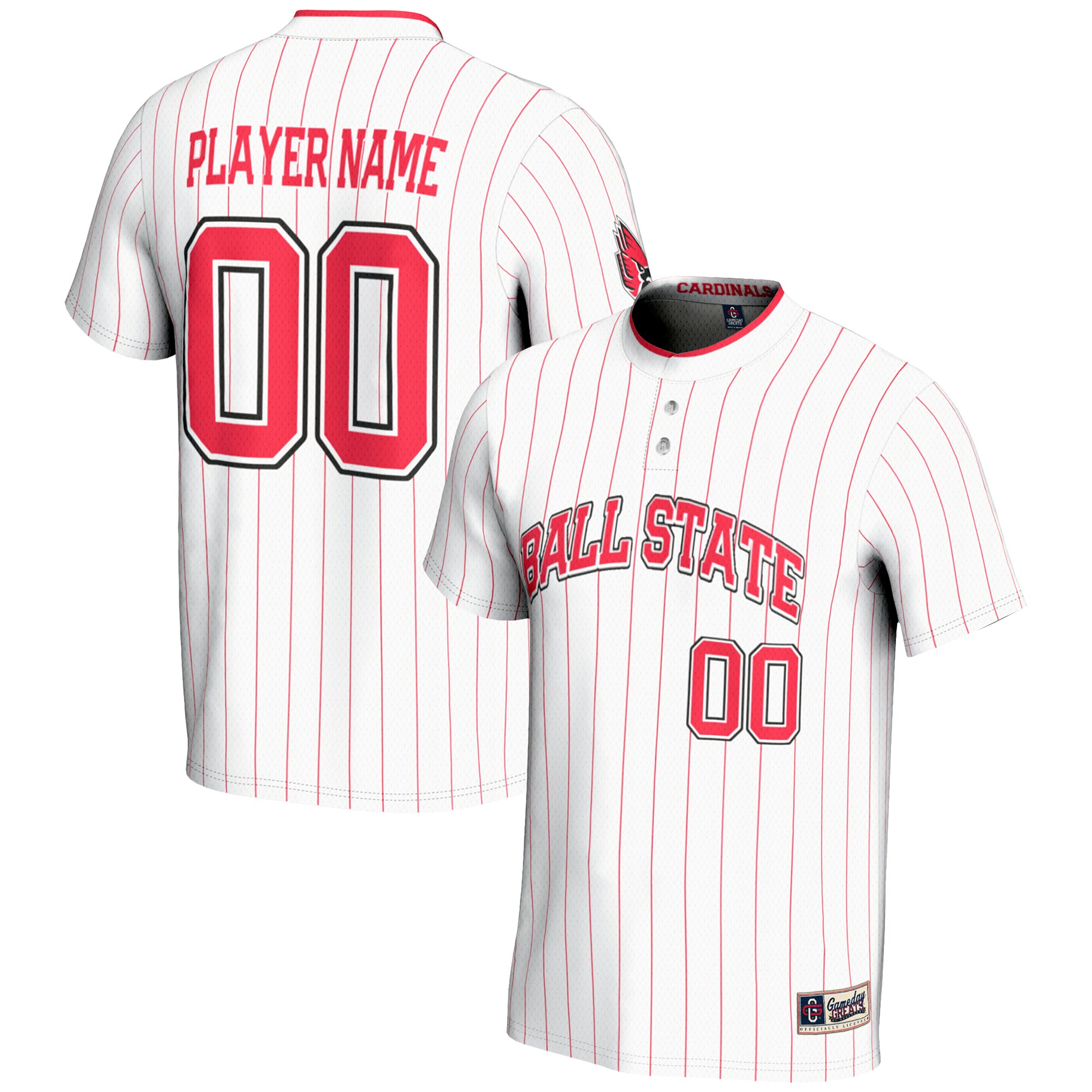 Men's Ball State Cardinals White Player Jersey