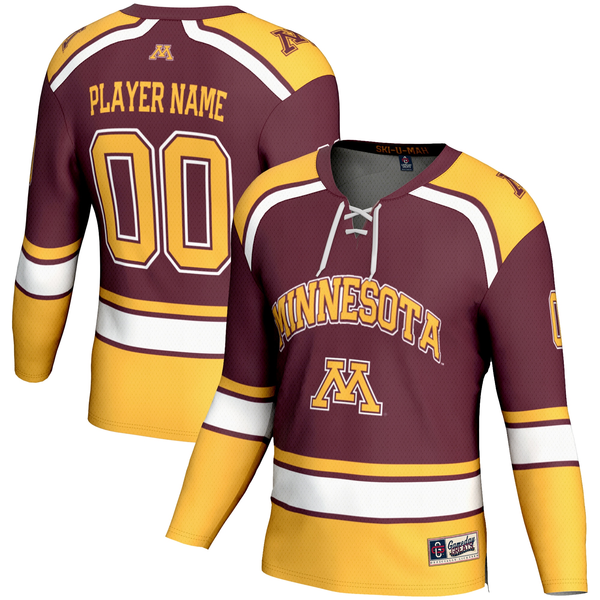 Women's Minnesota Golden Gophers Maroon Player Jersey