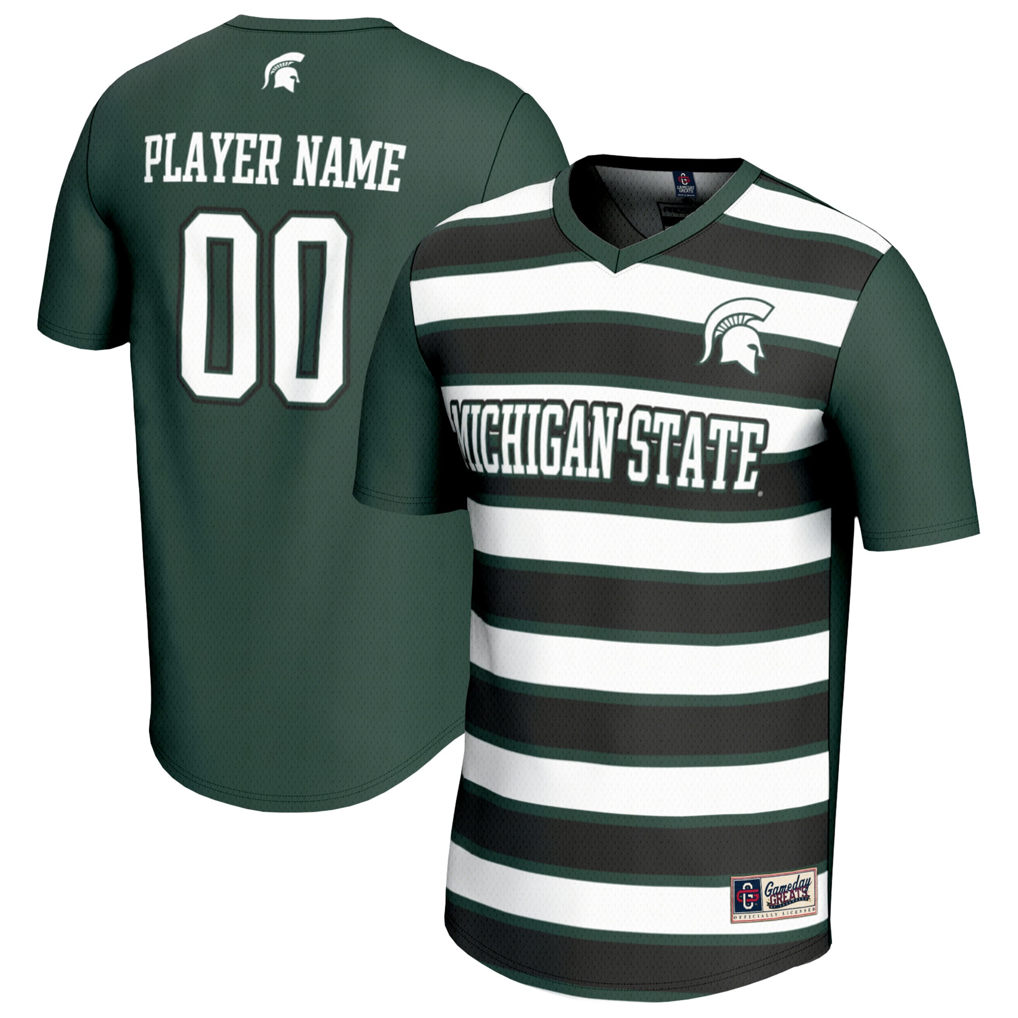 Men's Michigan State Spartans Green Player Jersey