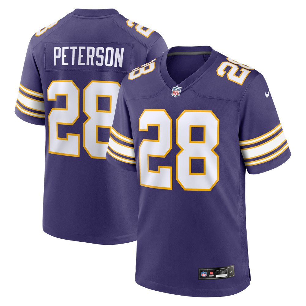 Men's Minnesota Vikings Purple Classic Game Jersey