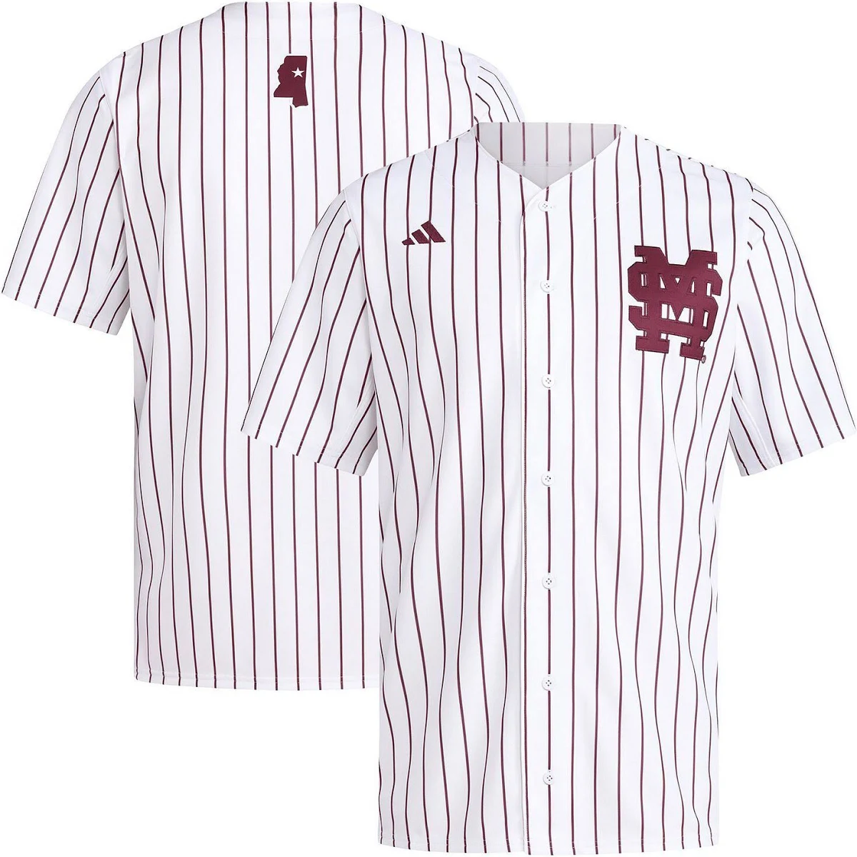 Kids' Mississippi State Bulldogs White Replica Jersey