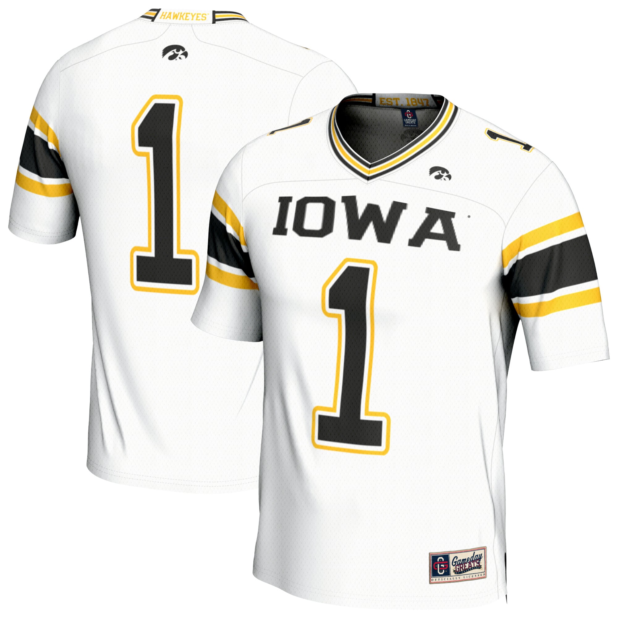 Kids' Iowa Hawkeyes White Fashion Jersey