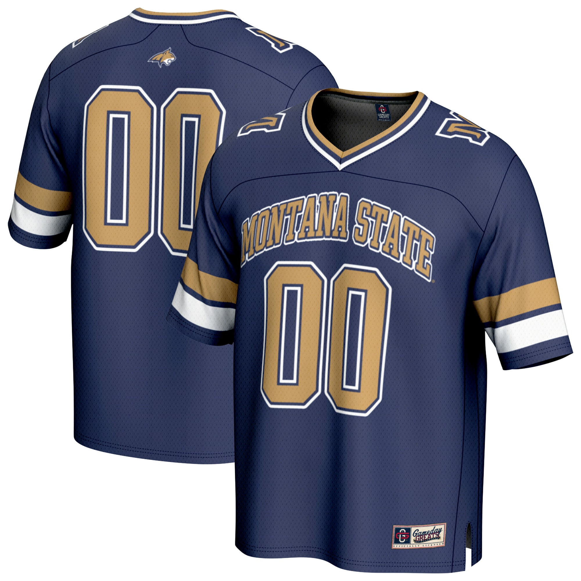 Men's Montana State Bobcats Navy Fashion Jersey