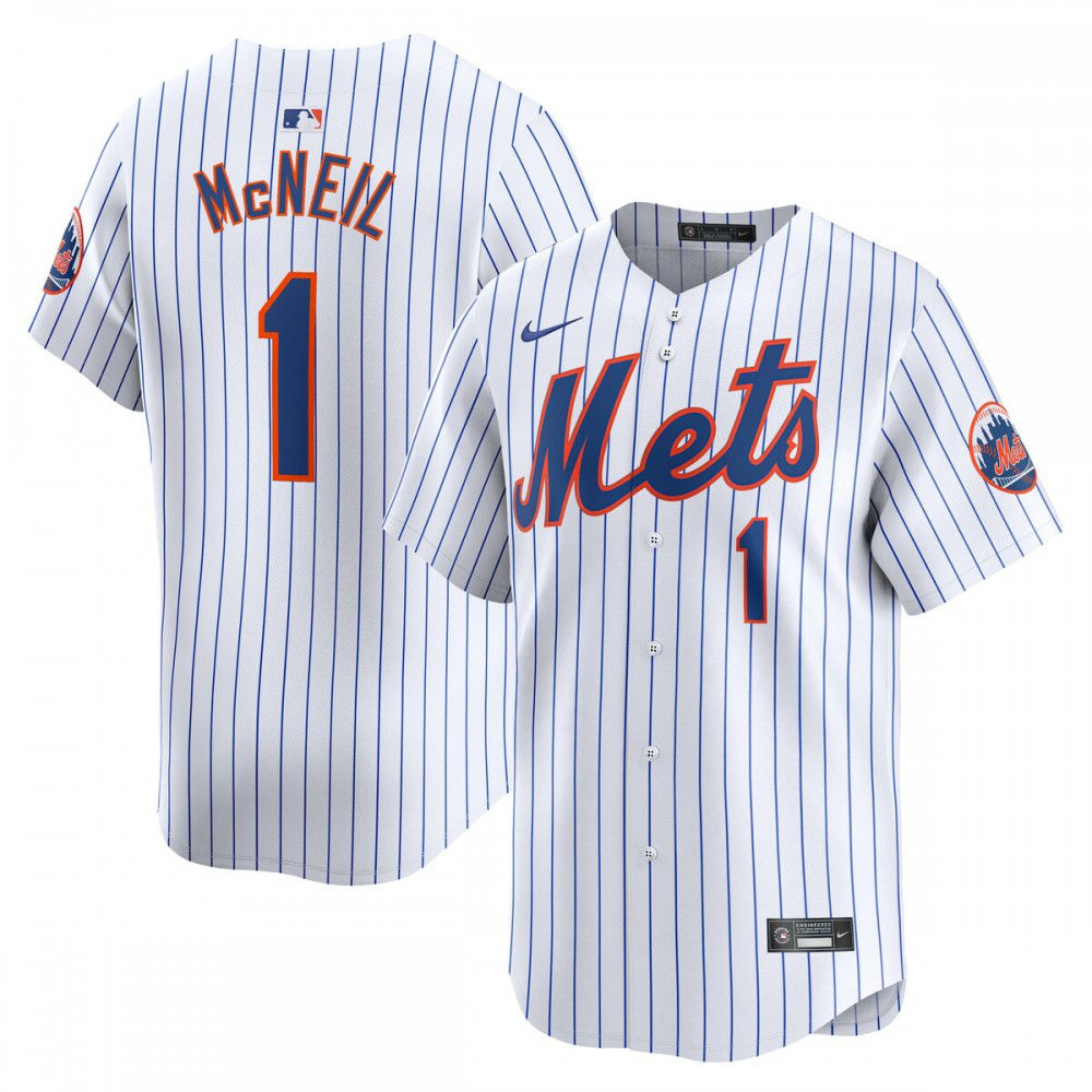 Women's New York Mets White Limited Jersey