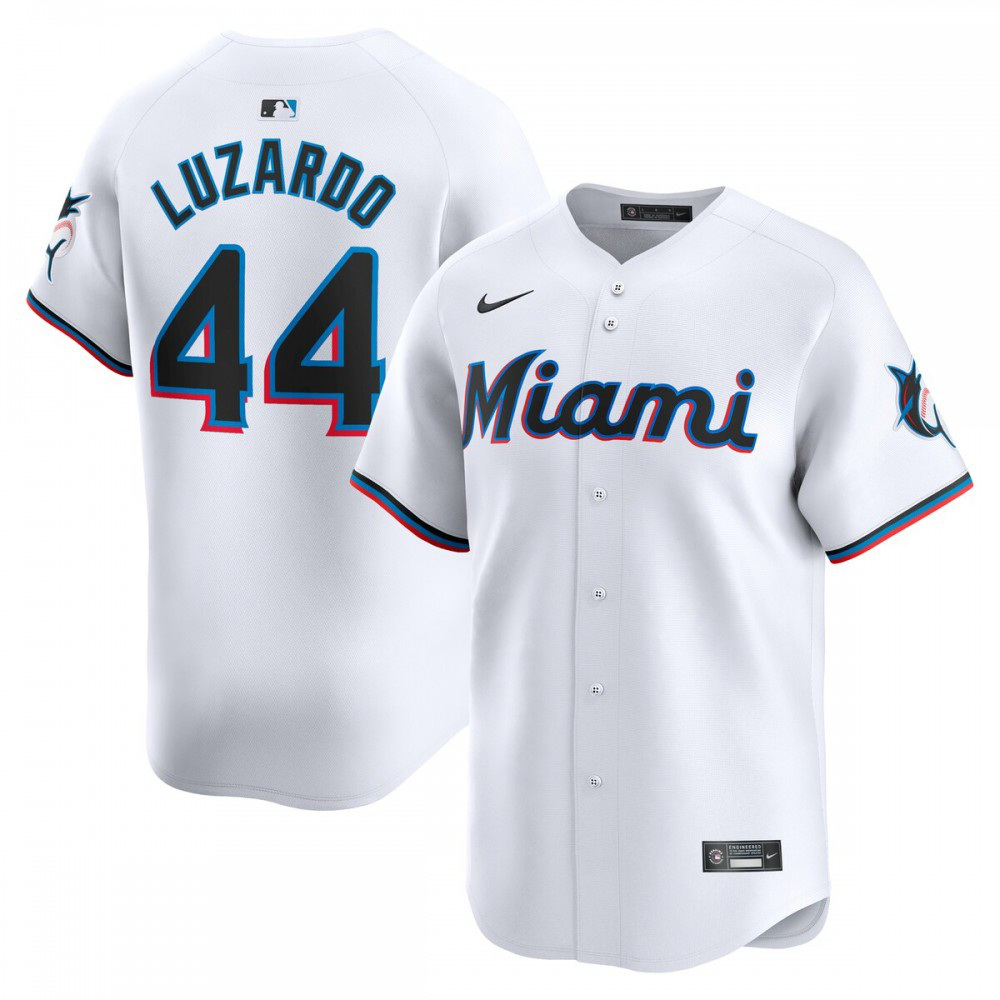 Men's Miami Marlins White Limited Jersey