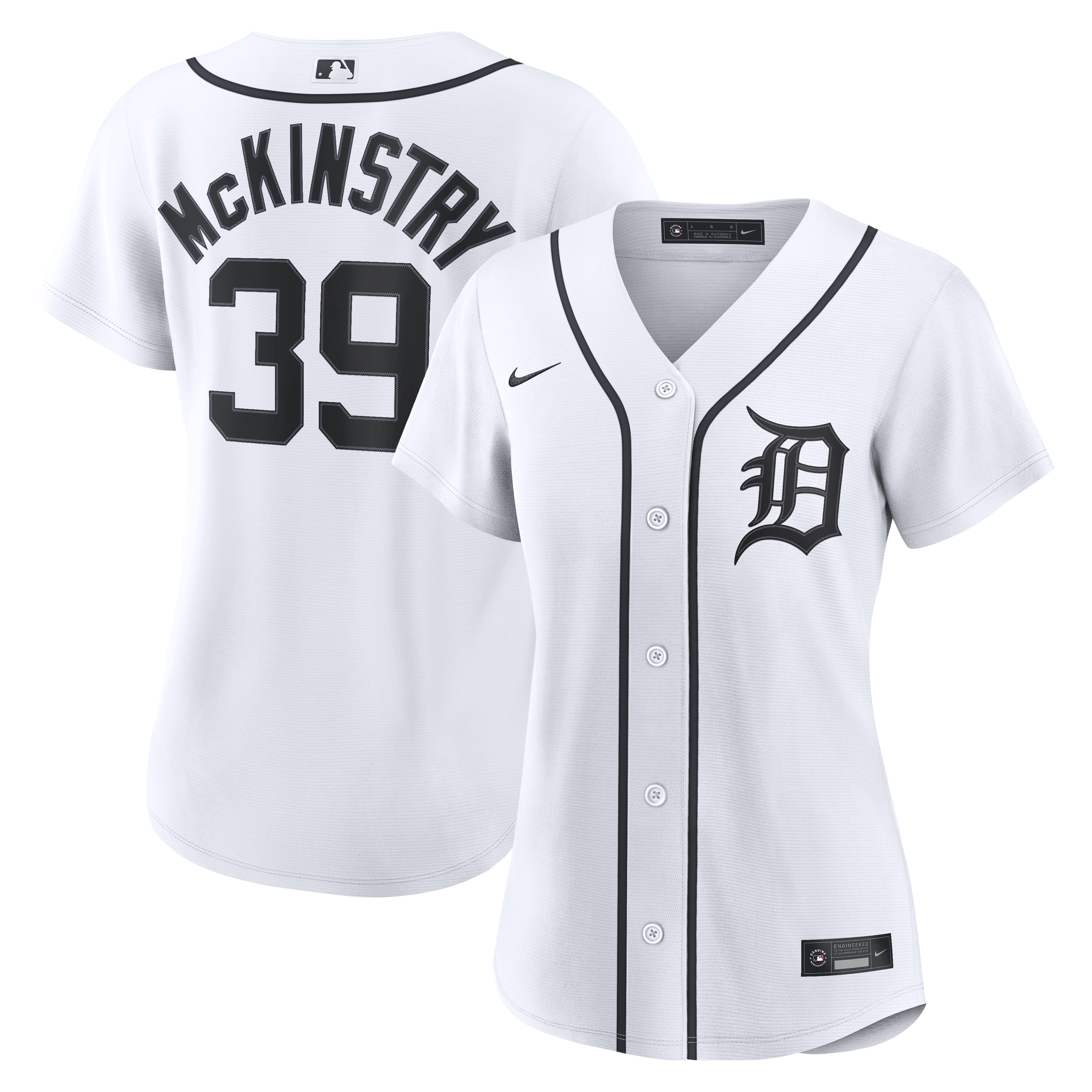 Women's Detroit Tigers White Replica Jersey