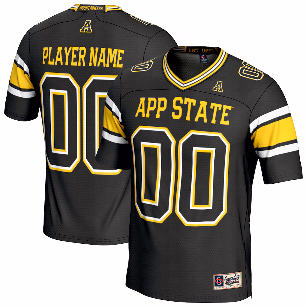Men's Appalachian State Mountaineers Black Fashion Jersey