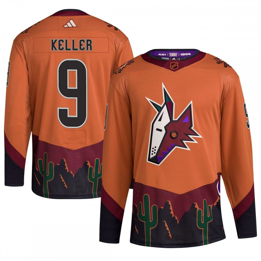 Men's Arizona Coyotes Orange Retro Player Jersey