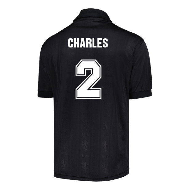 Kids' Aston Villa Black Retro Jersey
