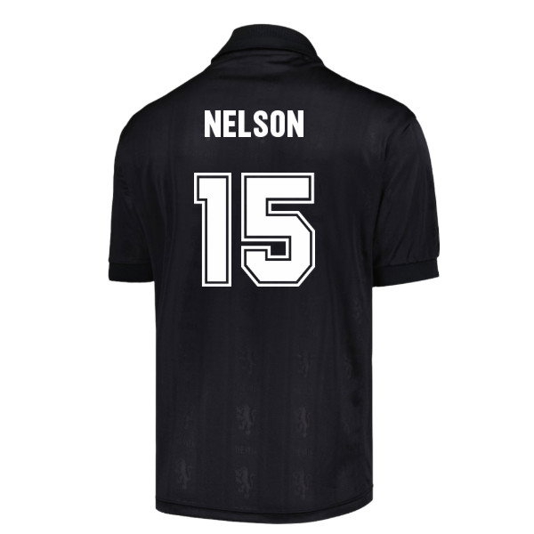 Kids' Aston Villa Black Retro Jersey