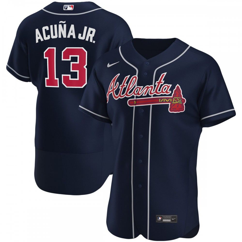 Kids' Atlanta Braves Navy Player Jersey