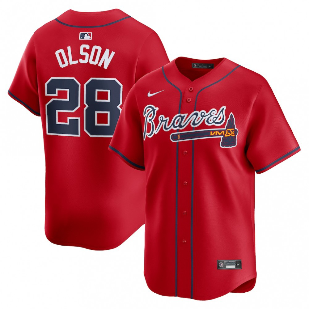 Men's Atlanta Braves Red Limited Jersey
