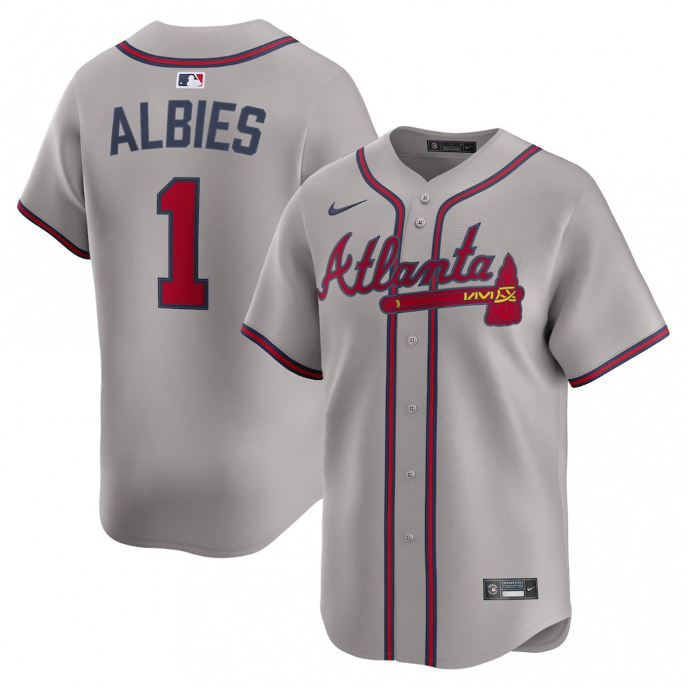 Kids' Atlanta Braves Gray Limited Jersey
