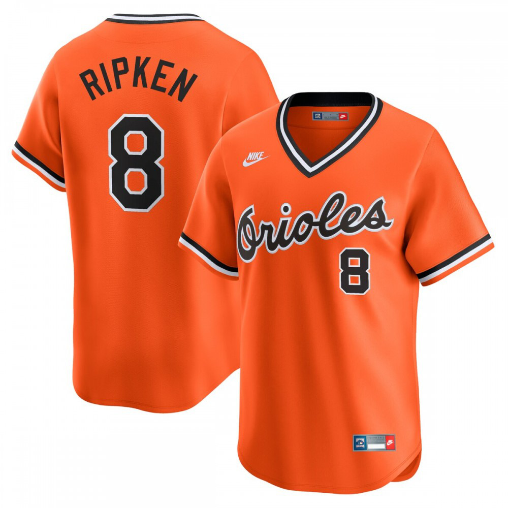 Men's Baltimore Orioles Orange Throwback Limited Jersey