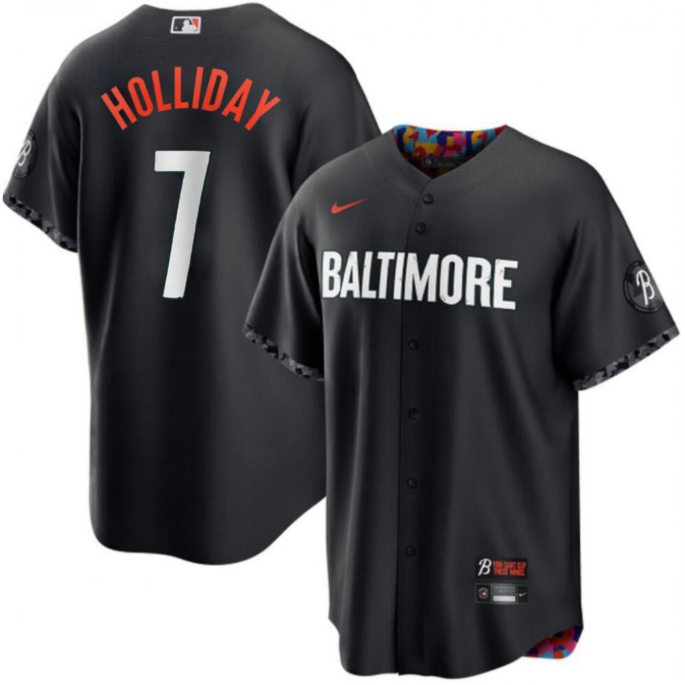 Kids' Baltimore Orioles 2023 Black City Player Jersey