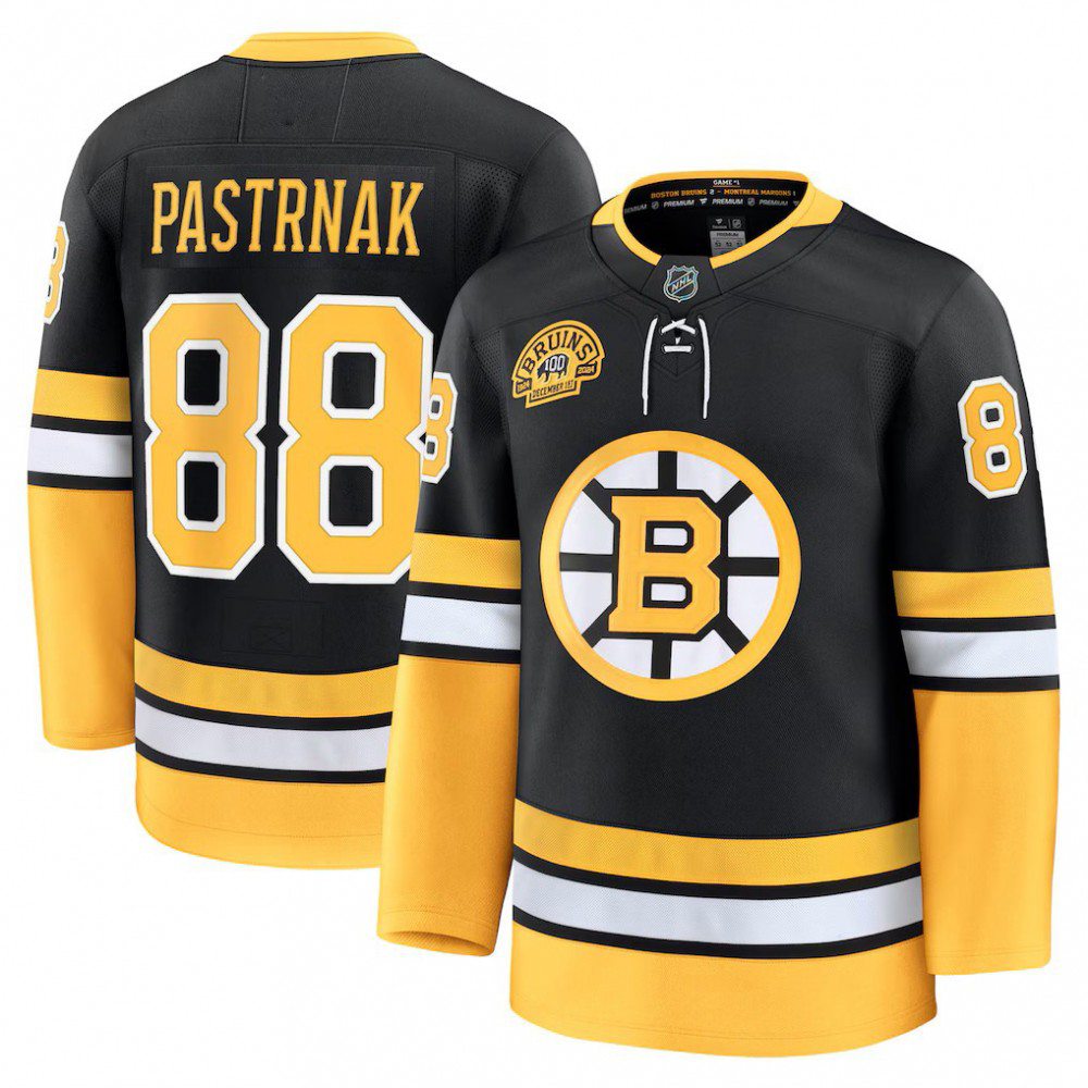 Kids' Boston Bruins Black Anniversary Jersey
