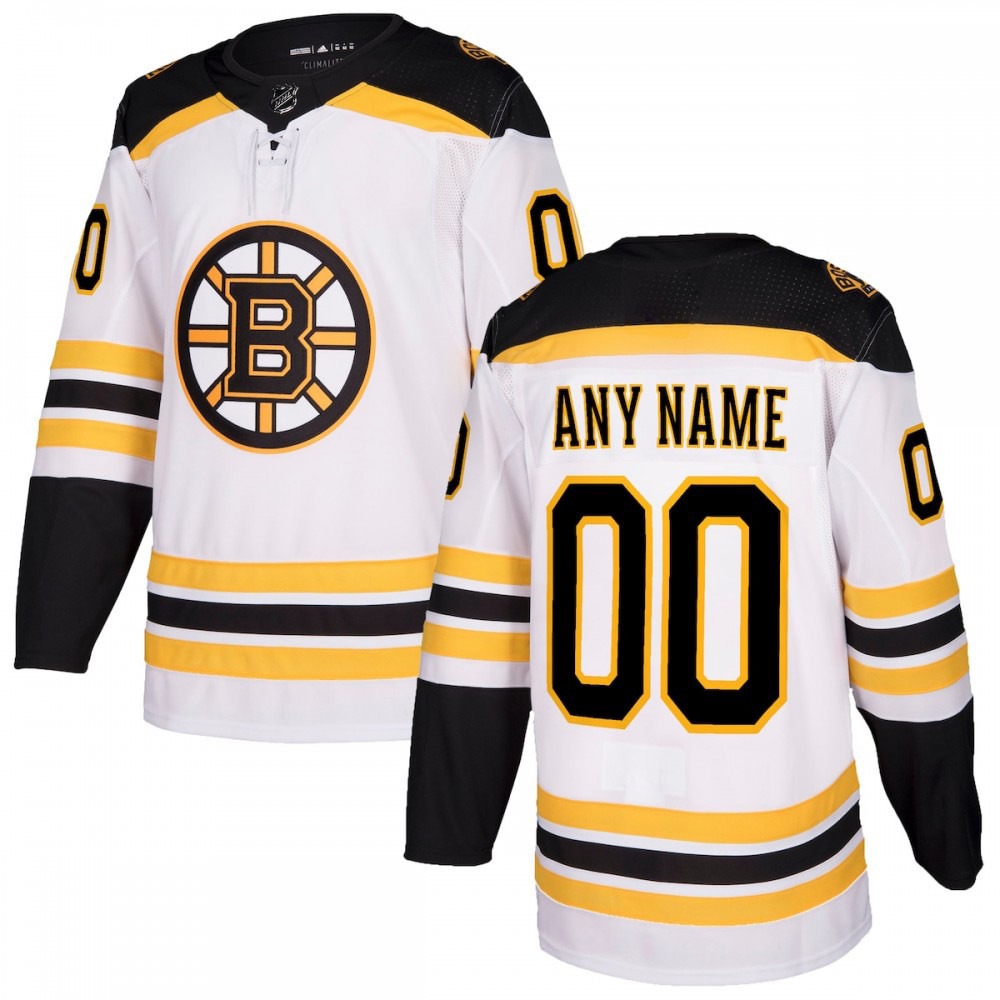 Kids' Boston Bruins White Away Jersey