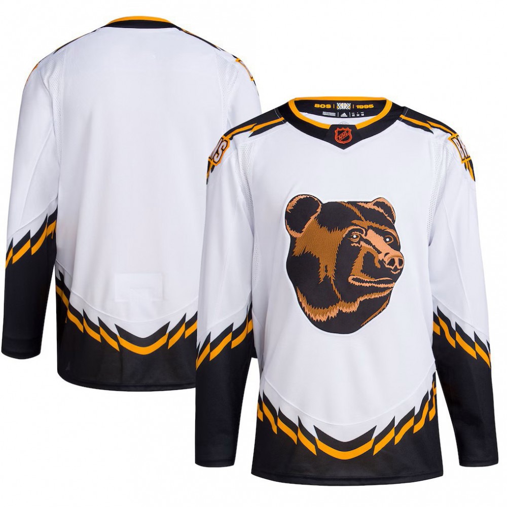 Kids' Boston Bruins White Retro Jersey