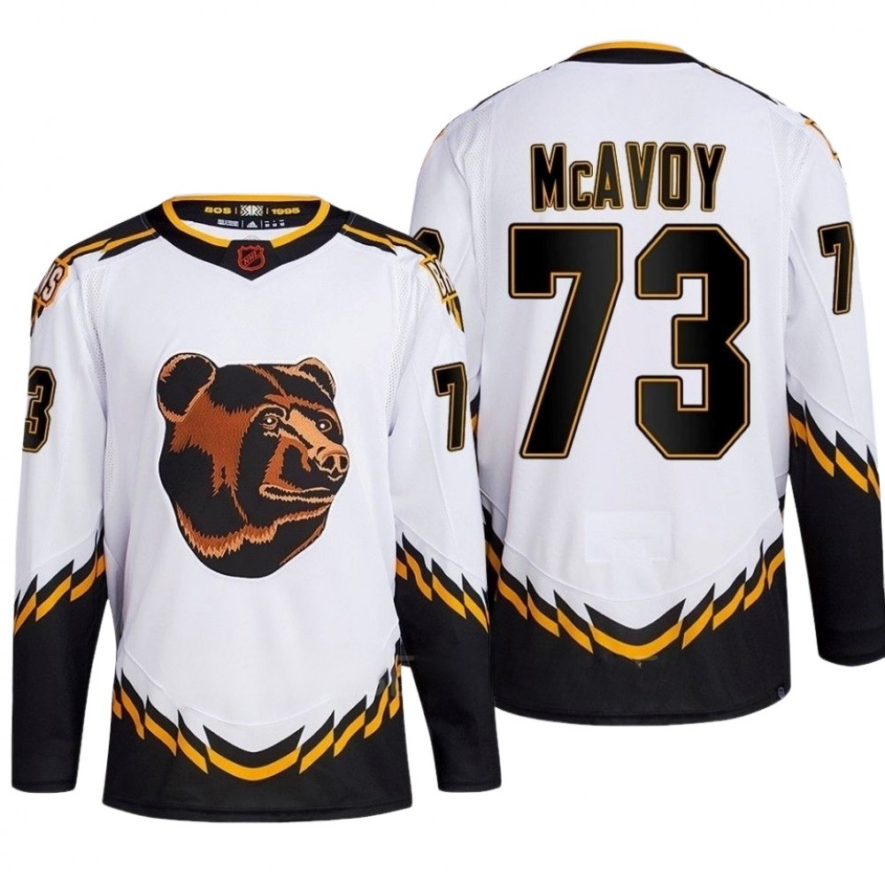 Kids' Boston Bruins White Retro Jersey