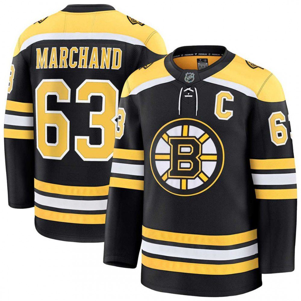 Kids' Boston Bruins Black Home Jersey