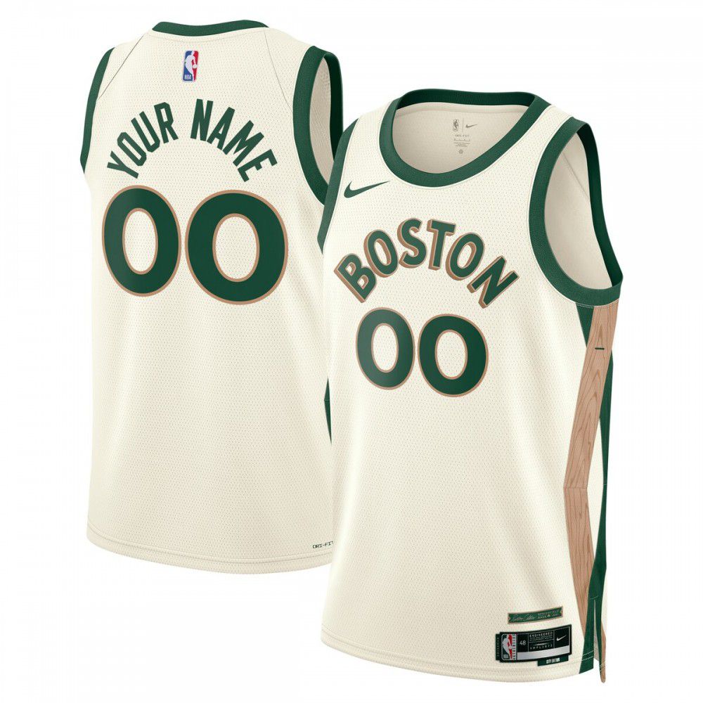 Kids' Boston Celtics 2023/24 White City Swingman Jersey