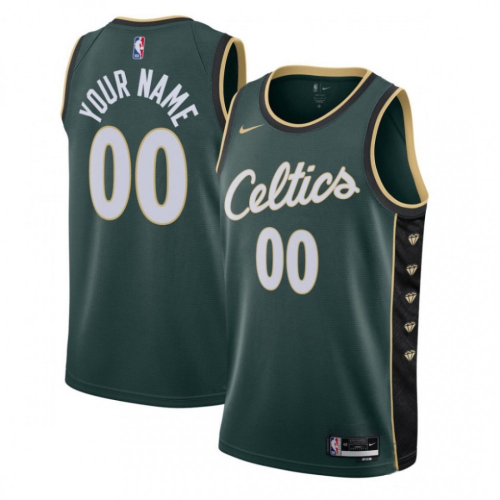 Kids' Boston Celtics Kelly City Swingman Jersey