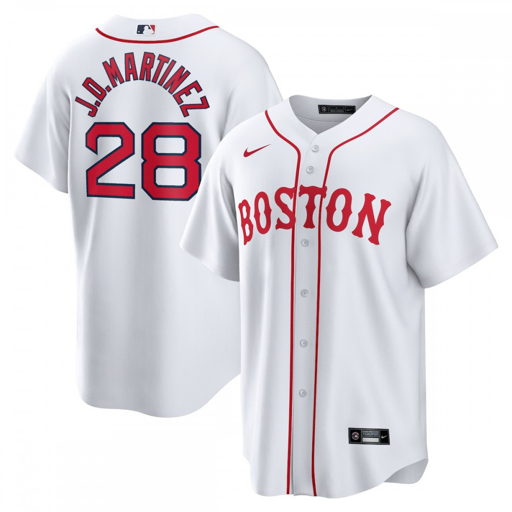 Men's Boston Red Sox 2021 White Player Jersey