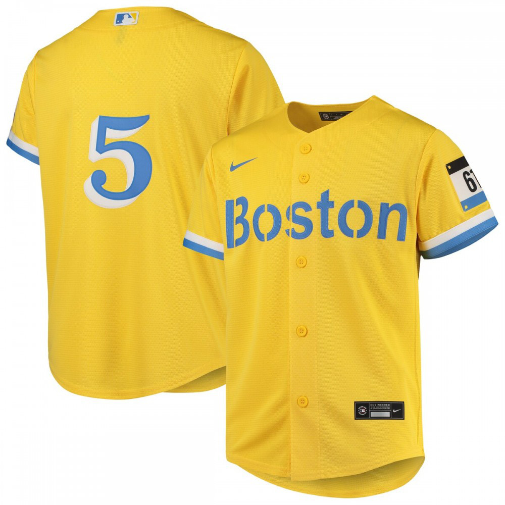 Men's Boston Red Sox Gold City Player Jersey