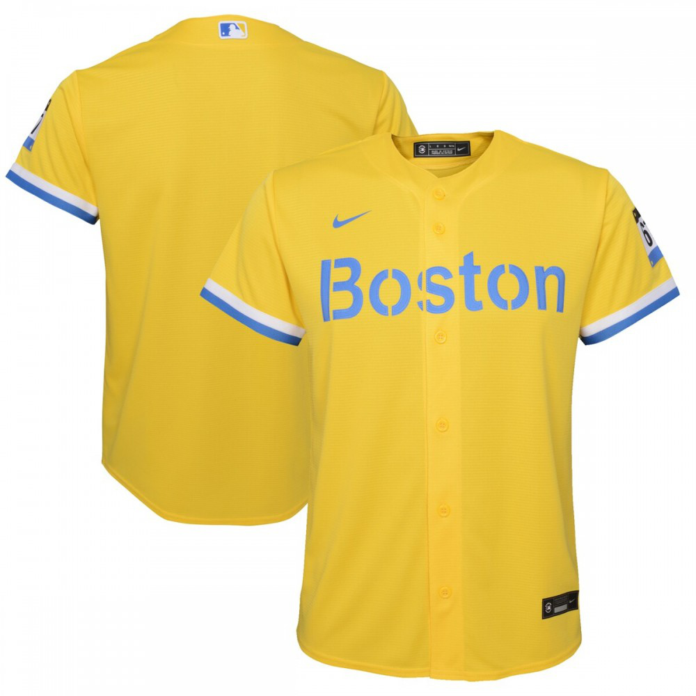 Kids' Boston Red Sox Gold City Replica Jersey