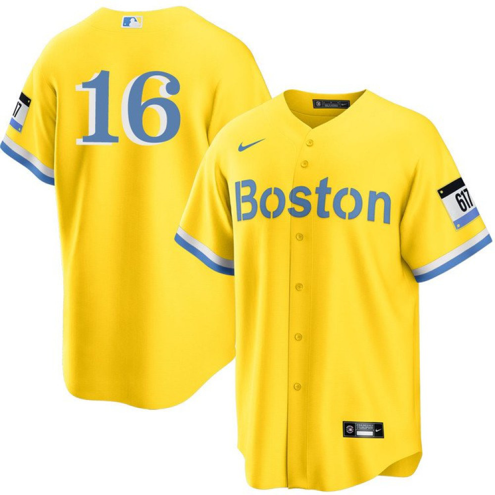 Kids' Boston Red Sox Gold City Player Jersey