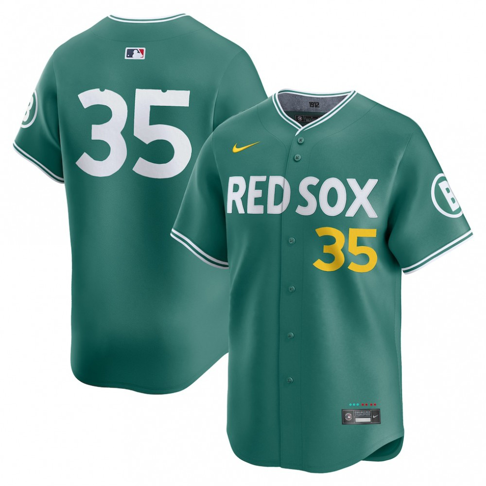 Men's Boston Red Sox 2025 Green City Limited Jersey