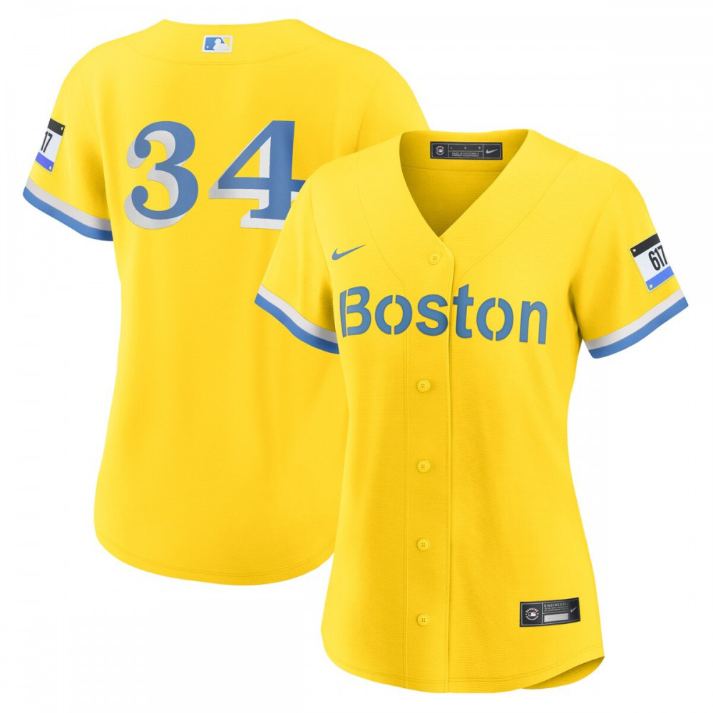Kids' Boston Red Sox Gold City Player Jersey