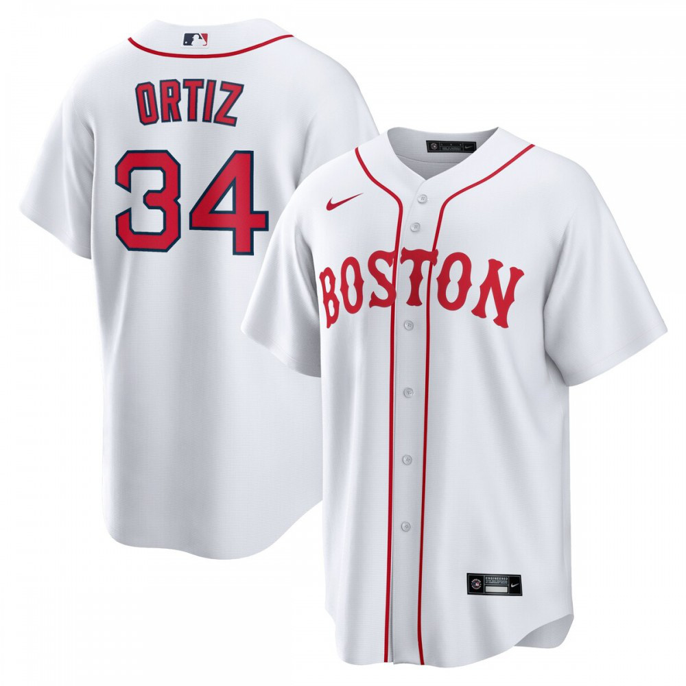 Men's Boston Red Sox White Player Jersey