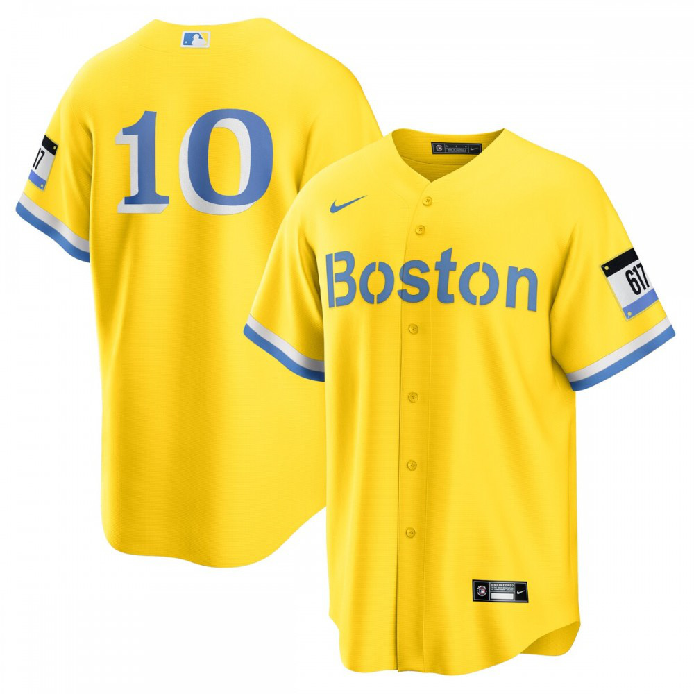 Kids' Boston Red Sox Gold City Player Jersey