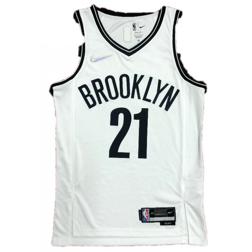 Women's Brooklyn Nets 2021 White Icon Swingman Jersey