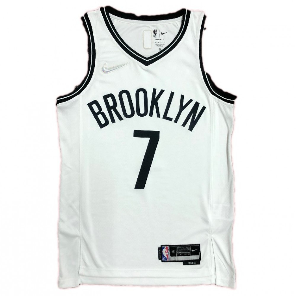 Men's Brooklyn Nets 2021 White Icon Swingman Jersey