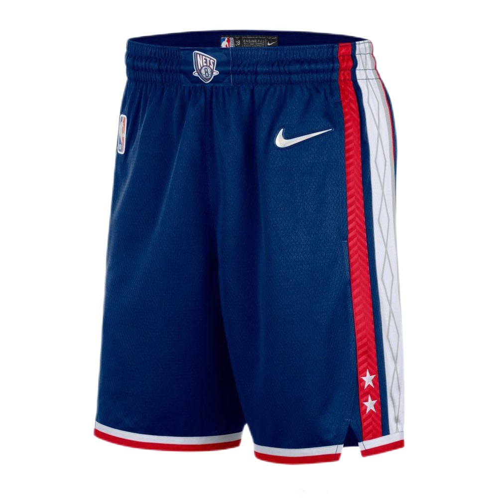 Kids' Brooklyn Nets 2021/22 Navy City Swingman Shorts