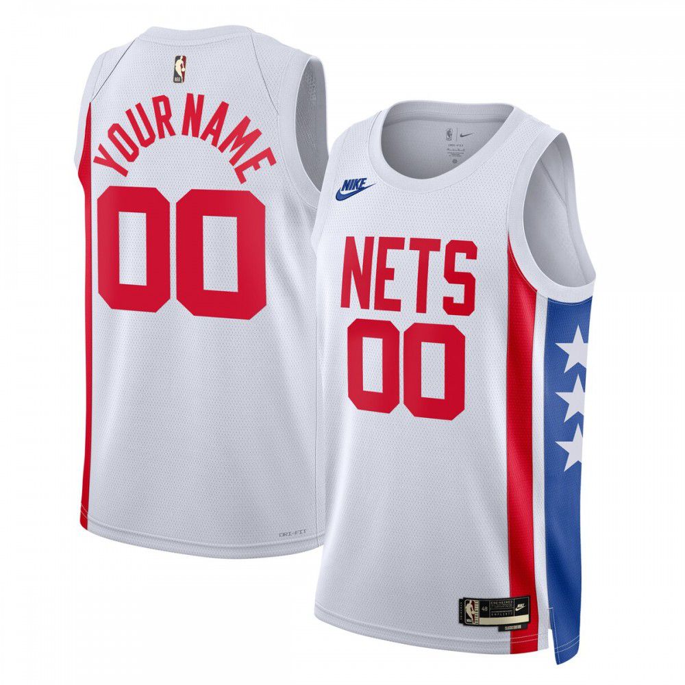Men's Brooklyn Nets 2022/23 White Classic Swingman Jersey