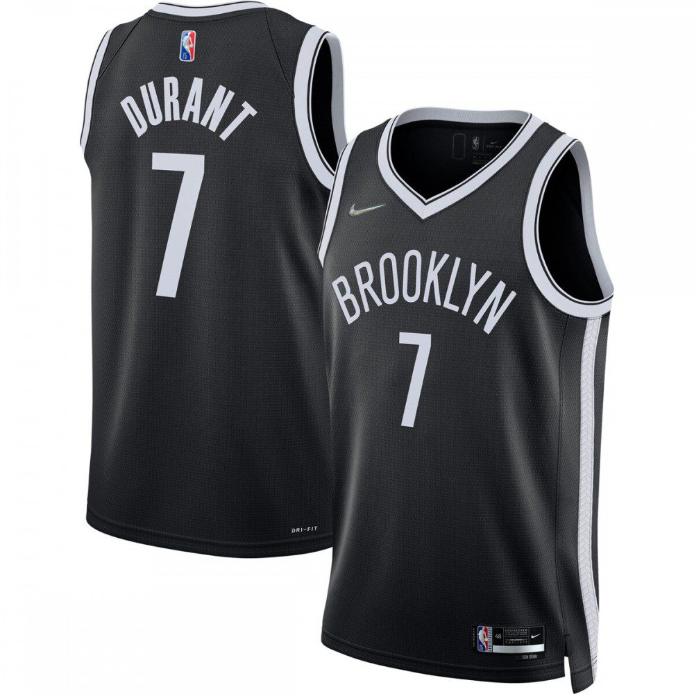 Women's Brooklyn Nets 2021/22 Black Icon Swingman Jersey