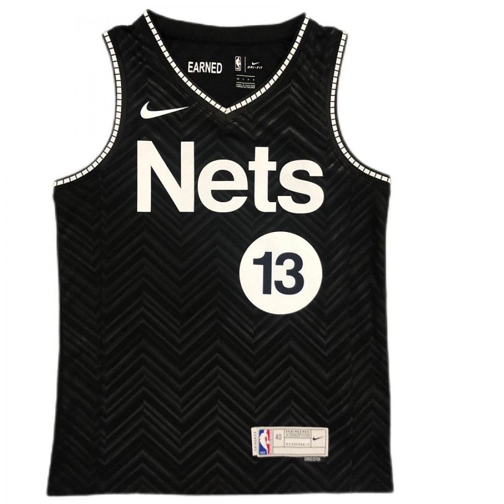 Kids' Brooklyn Nets 2020/21 Black Player Jersey