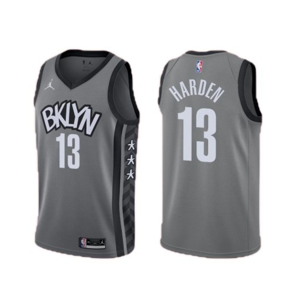 Kids' Brooklyn Nets 2020/21 Gray Statement Swingman Jersey