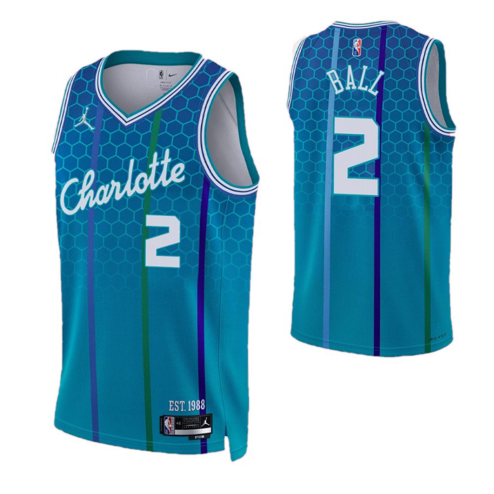 Men's Charlotte Hornets 2021/22 Blue City Swingman Jersey