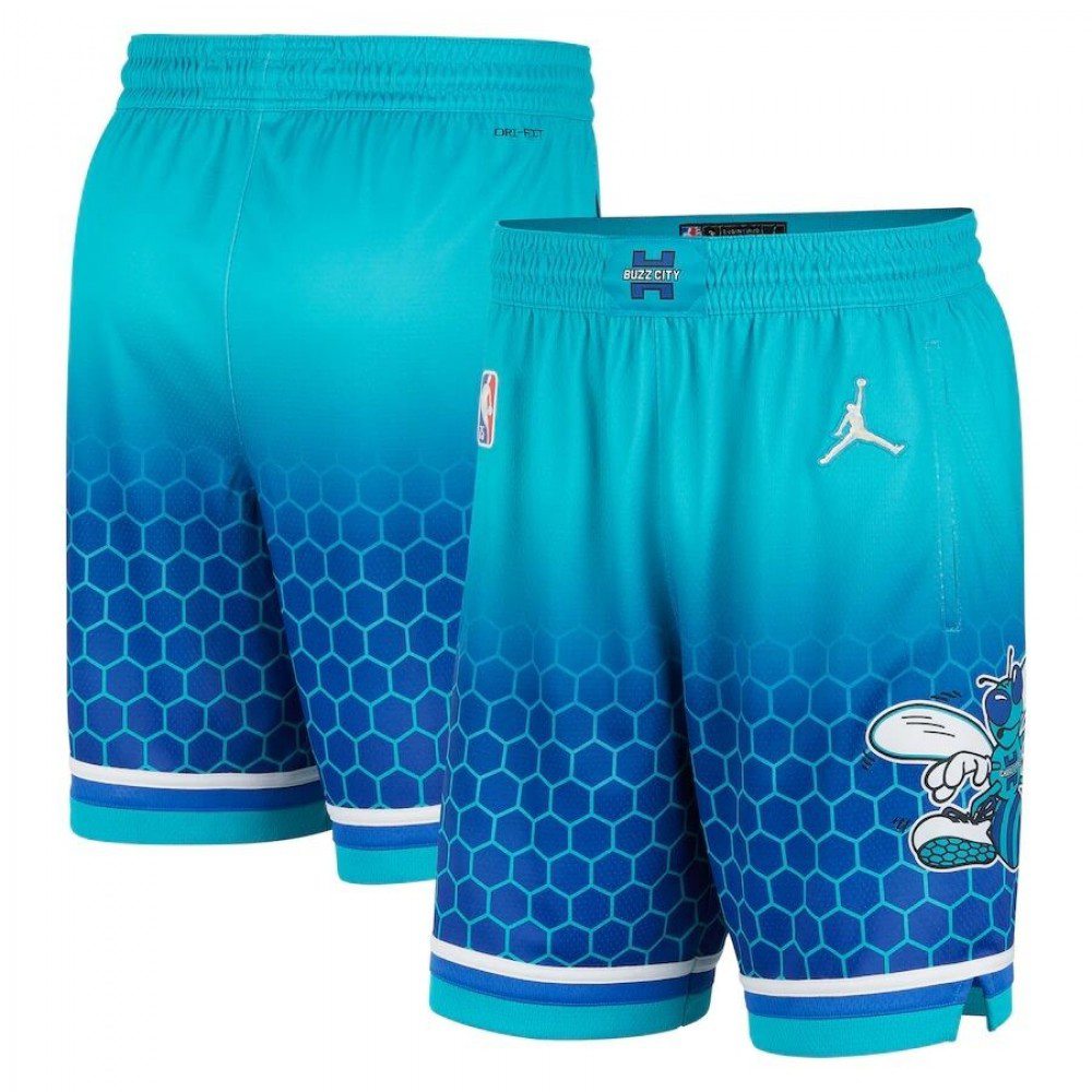 Men's Charlotte Hornets 2021/22 Green City Swingman Shorts