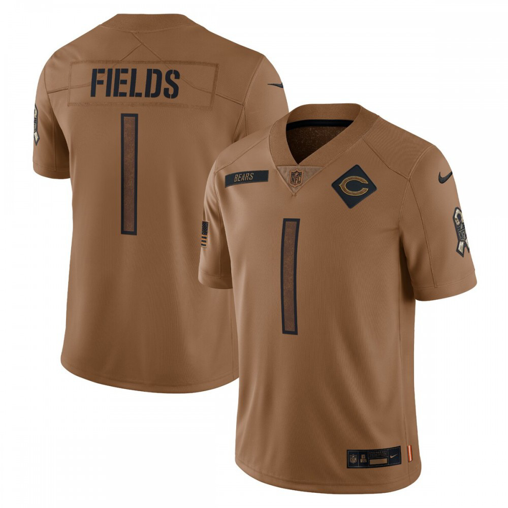 Men's Chicago Bears 2023 Brown Salute Limited Jersey
