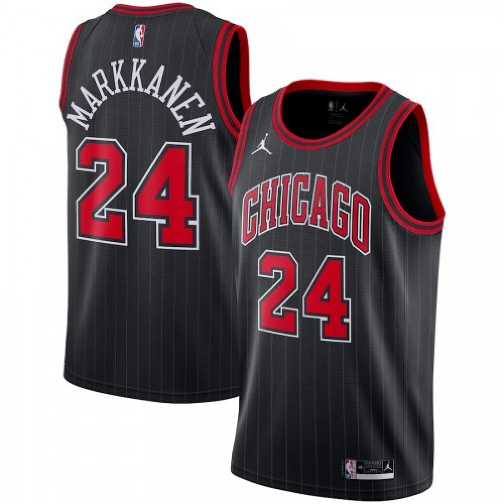 Kids' Chicago Bulls 2020/21 Black Statement Swingman Jersey