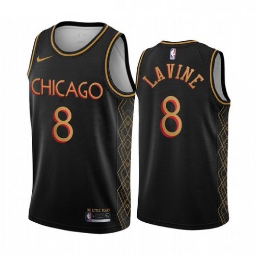 Kids' Chicago Bulls 2020/21 Black City Swingman Jersey