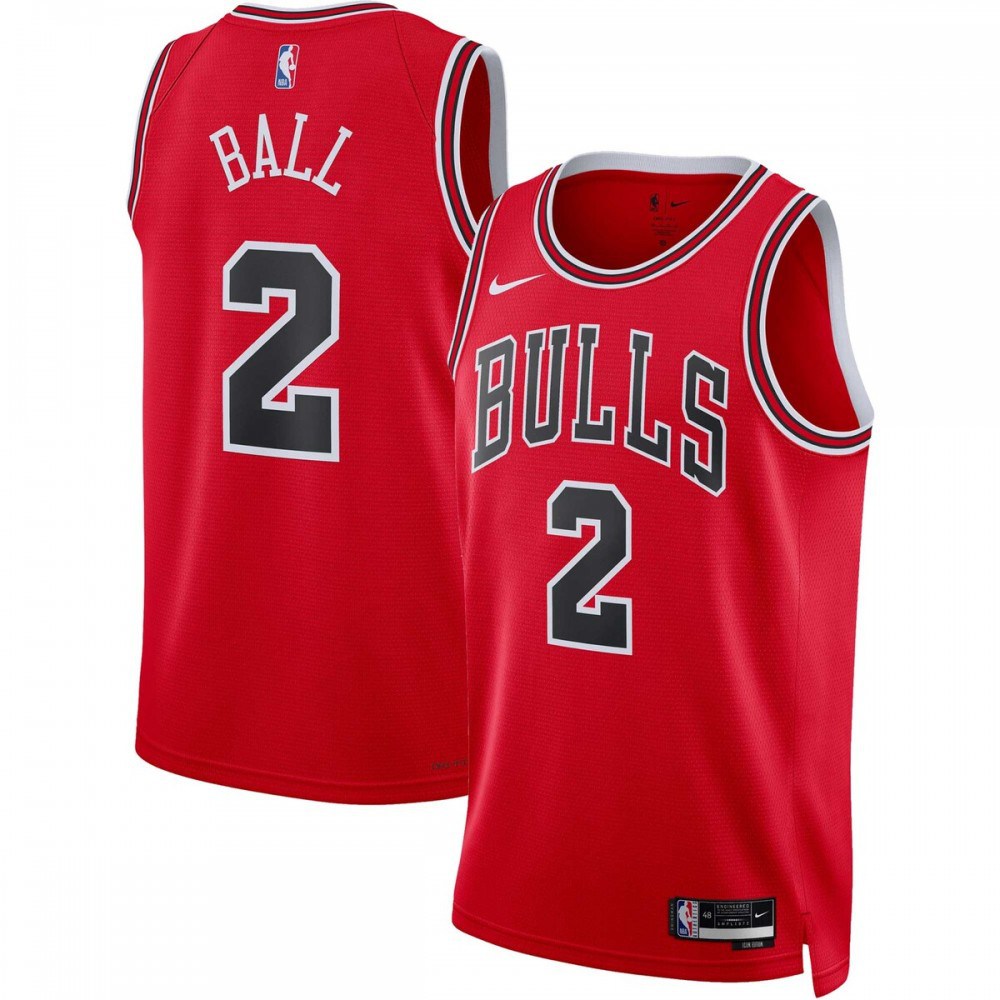 Kids' Chicago Bulls 2022/23 Red Icon Swingman Jersey